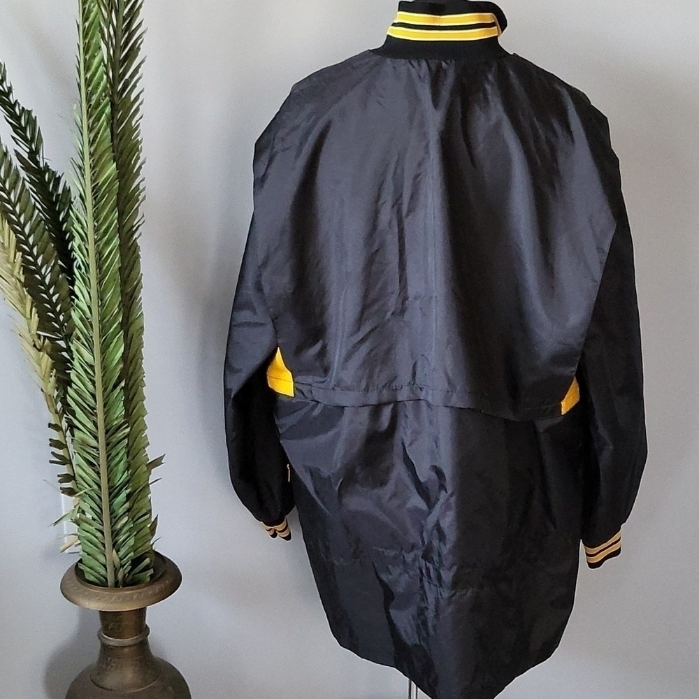 Birdie by Richard A. Leslie black and yellow half zip pullover - Picture 2 of 11